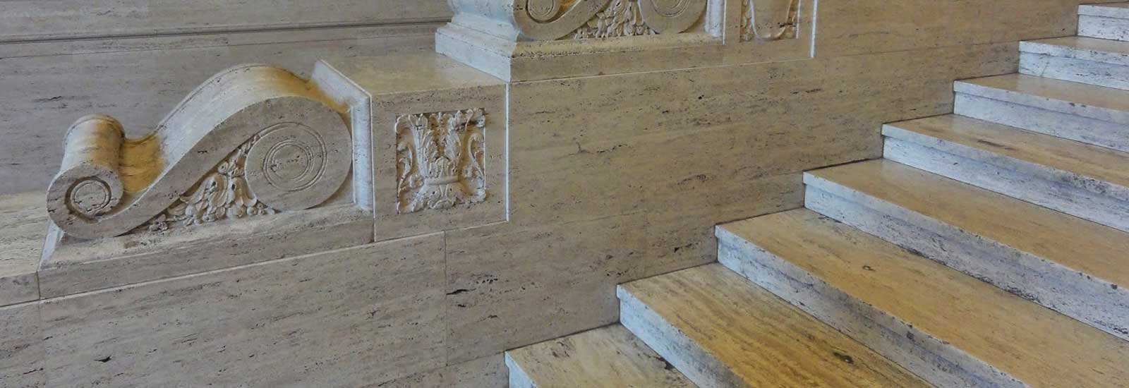 Пример ступеней из травертина на заказ Фото ступеней из травертина